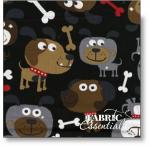 Timeless Treasures - Dogs - c7384-BLK